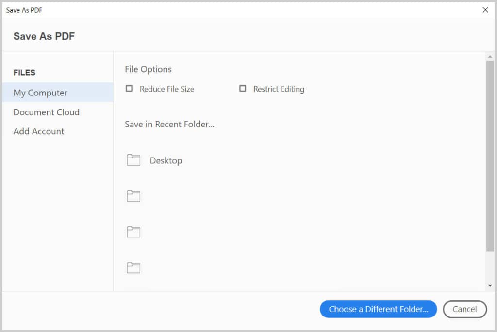adobe pdf repair Adobe Acrobat Save As dialog box to repair PDF