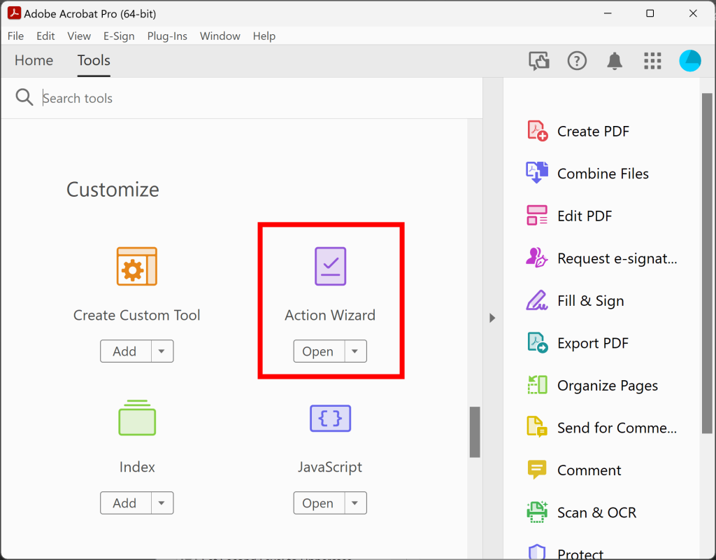 automated pdf repair Adobe Acrobat Pro Action Wizard batch PDF repair