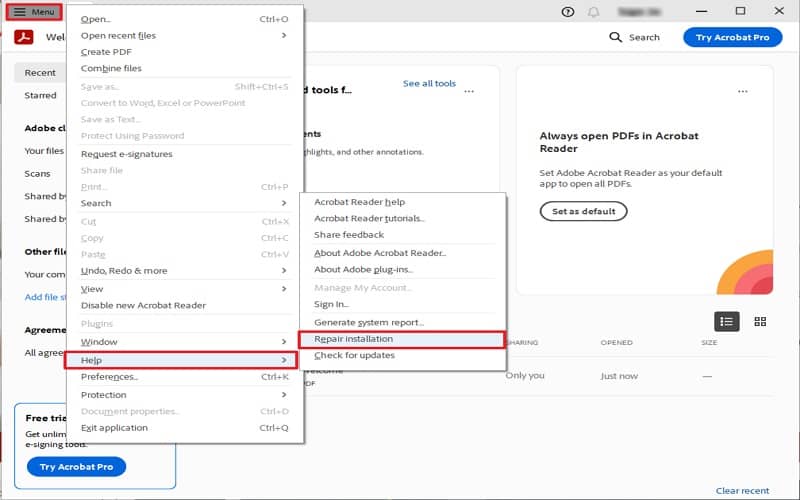 batch pdf repair PDF repair tool settings dialog showing default options