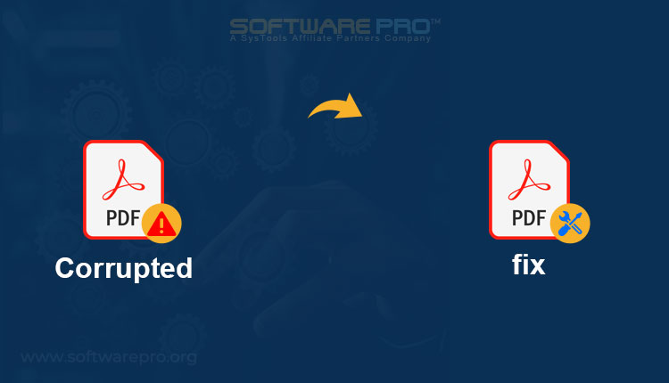 best way to fix corrupted pdf Corrupted PDF file error message on computer screen