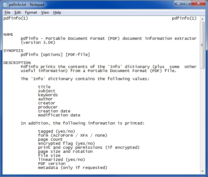 detect corrupted pdf terminal window showing pdfinfo command output with error for damaged PDF