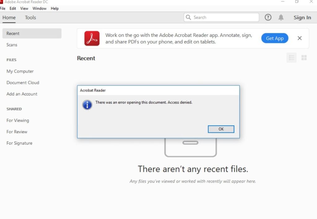 extract text from corrupted pdf Adobe Reader error opening PDF file