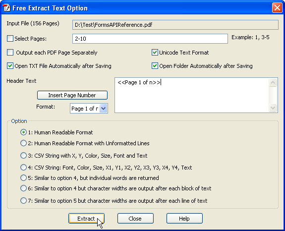 extract text from corrupted pdf online PDF text extraction tool upload page