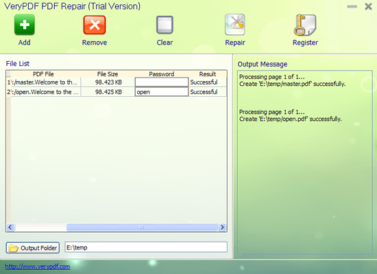 fix pdf encoding Online PDF repair tool interface with upload button and encoding fix option