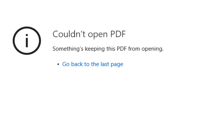 fix pdf not opening on phone Computer screen showing error message when opening PDF file