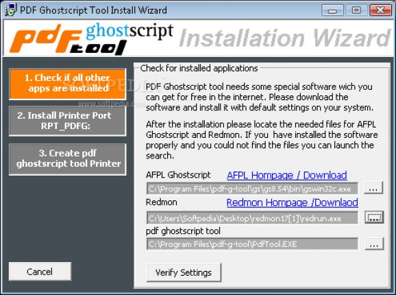 ghostscript repair pdf Ghostscript installation wizard on Windows screenshot