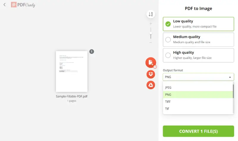 how to fix blank pdf pages Smallpdf online PDF repair tool interface showing upload button and file