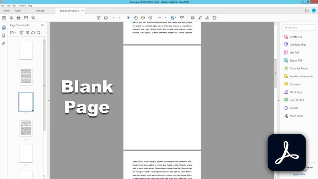 pdf file shows blank pages Adobe Acrobat Reader showing blank page in PDF document