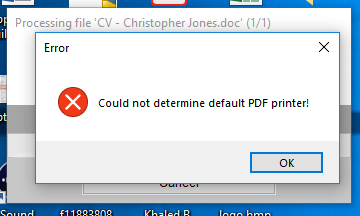 pdf page error fix PDF24 converter window with PDF to Word option highlighted