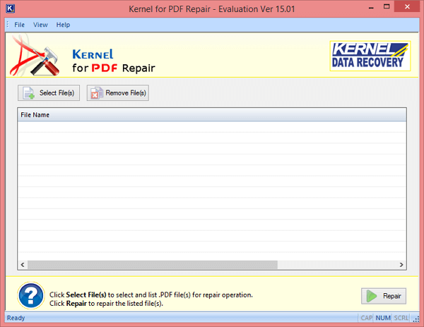 pdf repair free extract text from corrupted PDF free tool screenshot