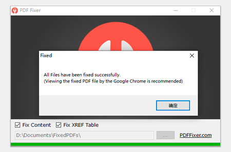 pdf text unreadable fix PDF repair tool interface showing repair button with progress bar