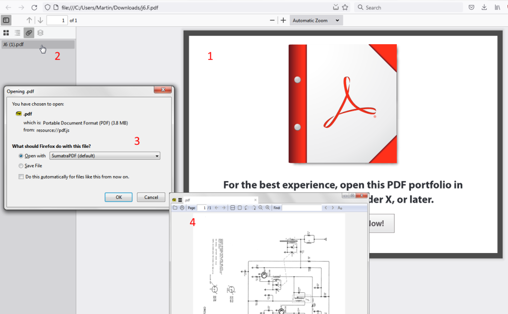 pdf won’t open repair SumatraPDF displaying a PDF document