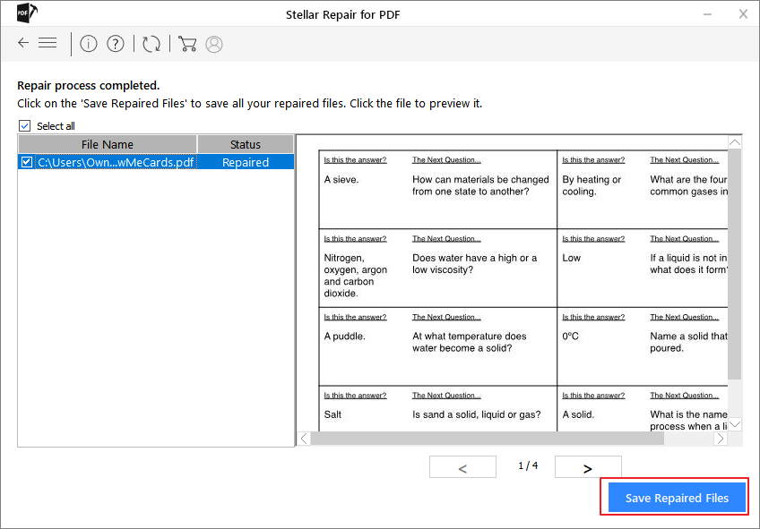 private pdf repair online open repaired PDF document in reader showing correct content