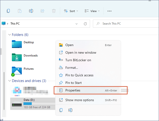 recover 0kb pdf Windows file properties dialog showing file size 0 bytes for a PDF file