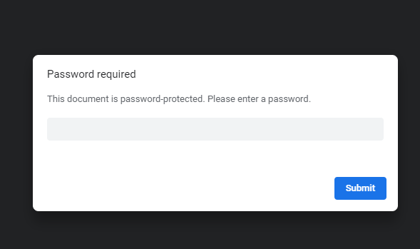 repair encrypted pdf PDF password prompt dialog box screenshot