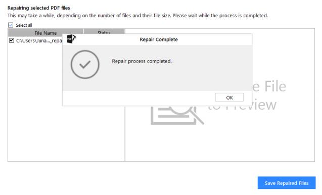 repair pdf after file corruption extracted text and images from corrupted PDF on desktop