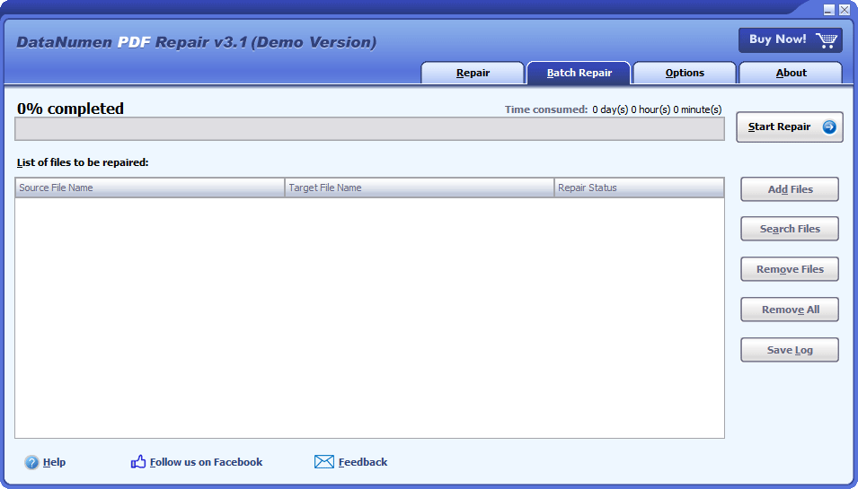 repair pdf after virus PDF repair software interface screenshot