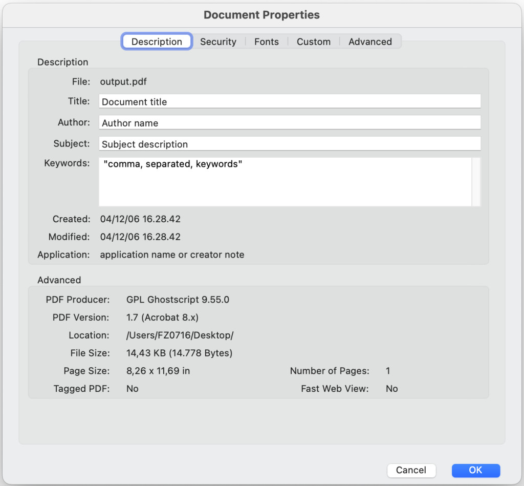 repair pdf document Ghostscript command prompt repairing PDF