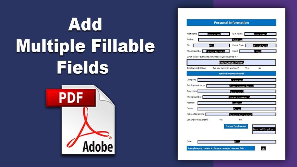 repair pdf form fields PDF form field alignment tool in Adobe Acrobat showing multiple selected fields