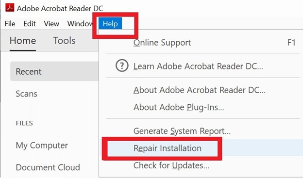 repair pdf in cloud progress bar showing PDF repair in progress on web page