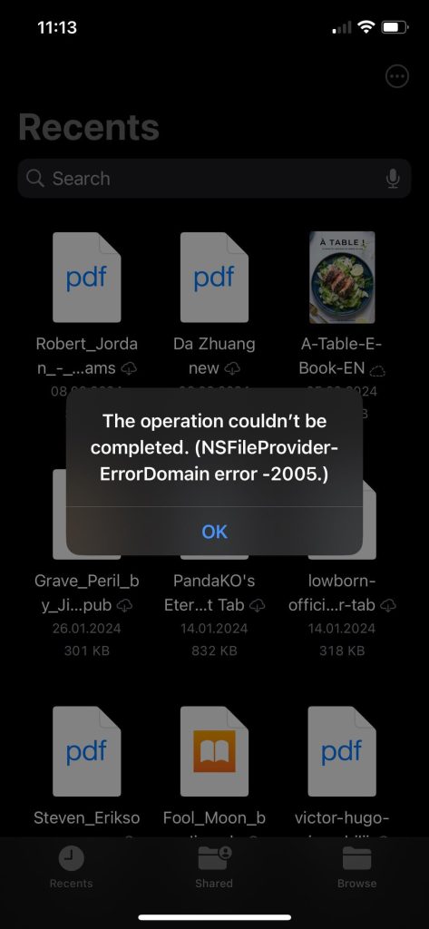 repair pdf on iphone iPhone PDF cannot open error message