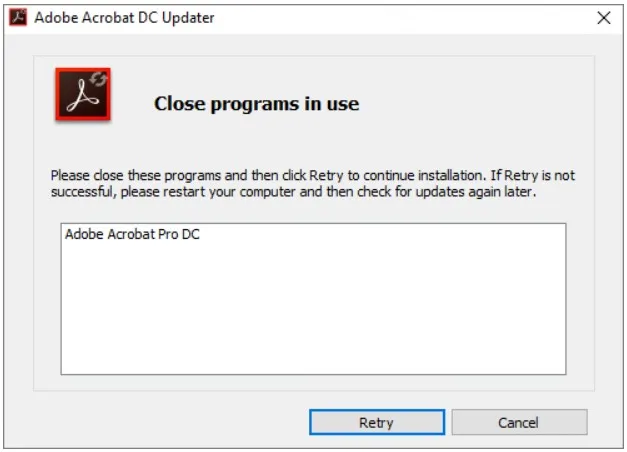 repair pdf under 100mb Adobe Acrobat repair prompt dialog box showing corrupted PDF repair option