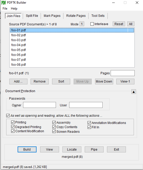scan pdf for errors Terminal window running PDFtk validation command on a PDF file