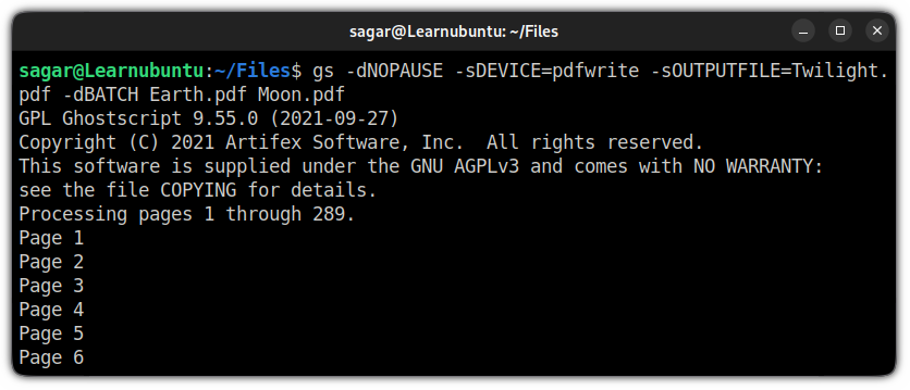 best way to repair pdf command line terminal running Ghostscript PDF repair
