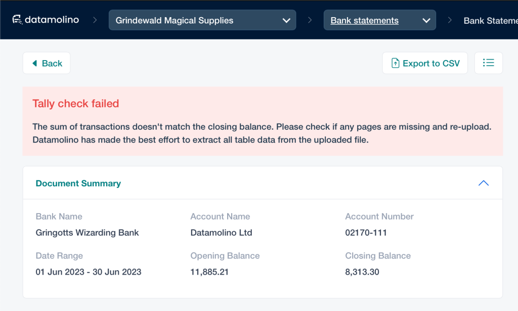 fix bank statement pdf bank statement pdf corrupted error message screenshot