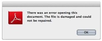 fix damaged pdf for printing PDF file printing error 'Startxref not found' on computer screen