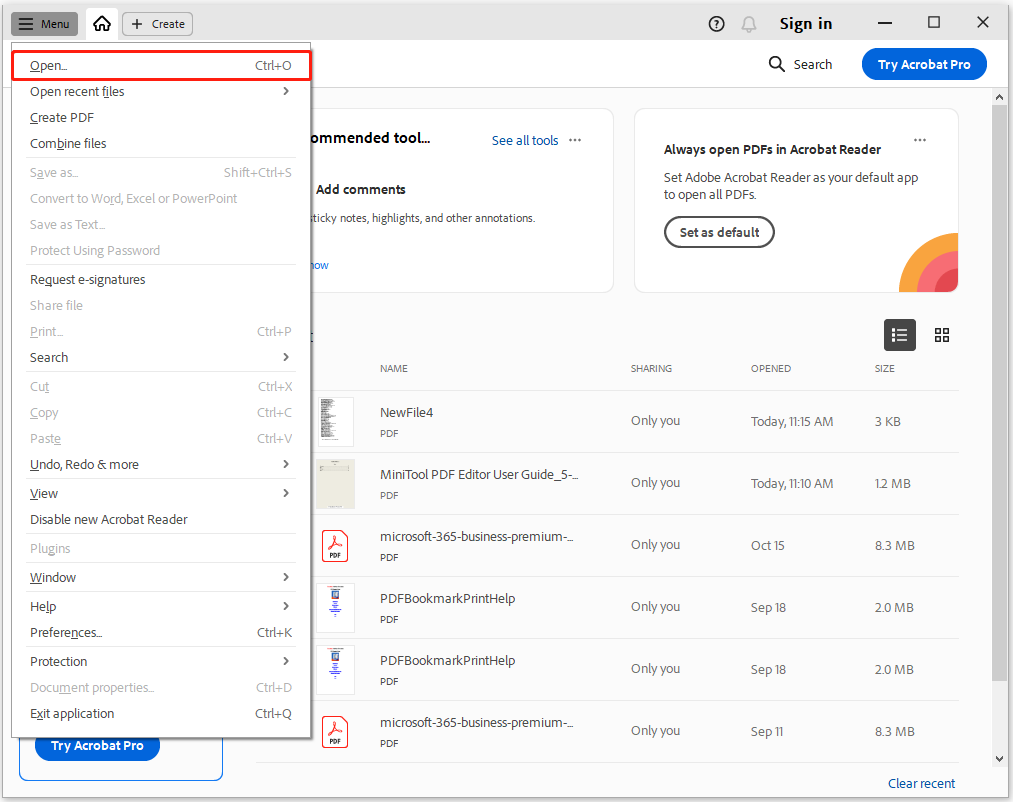 fix edited pdf PDF version history in Adobe Acrobat