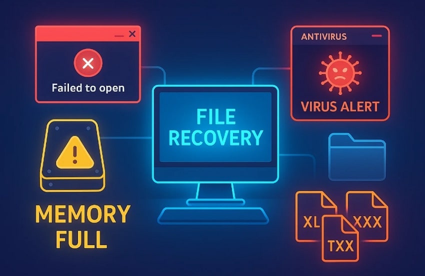 fix pdf after virus backing up files to an external hard drive from a laptop