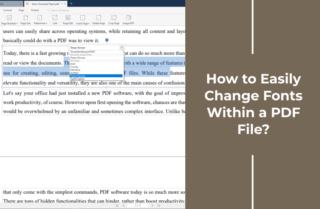 fix pdf converted from word PDF24 online editor fixing font embedding options