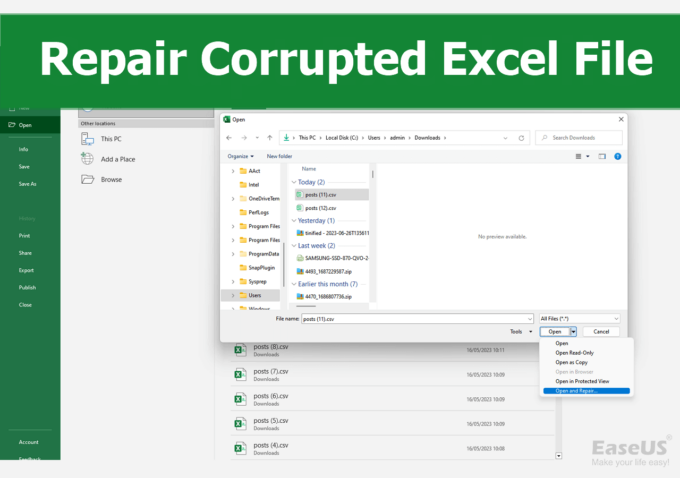 fix pdf exported from excel PDF repair tool interface with uploaded file and repair button