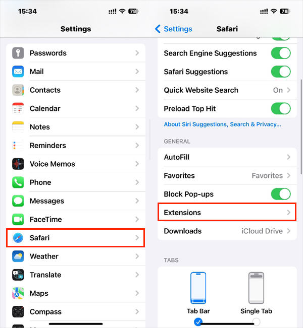 fix pdf not opening on iphone iPhone app offload setting highlighted