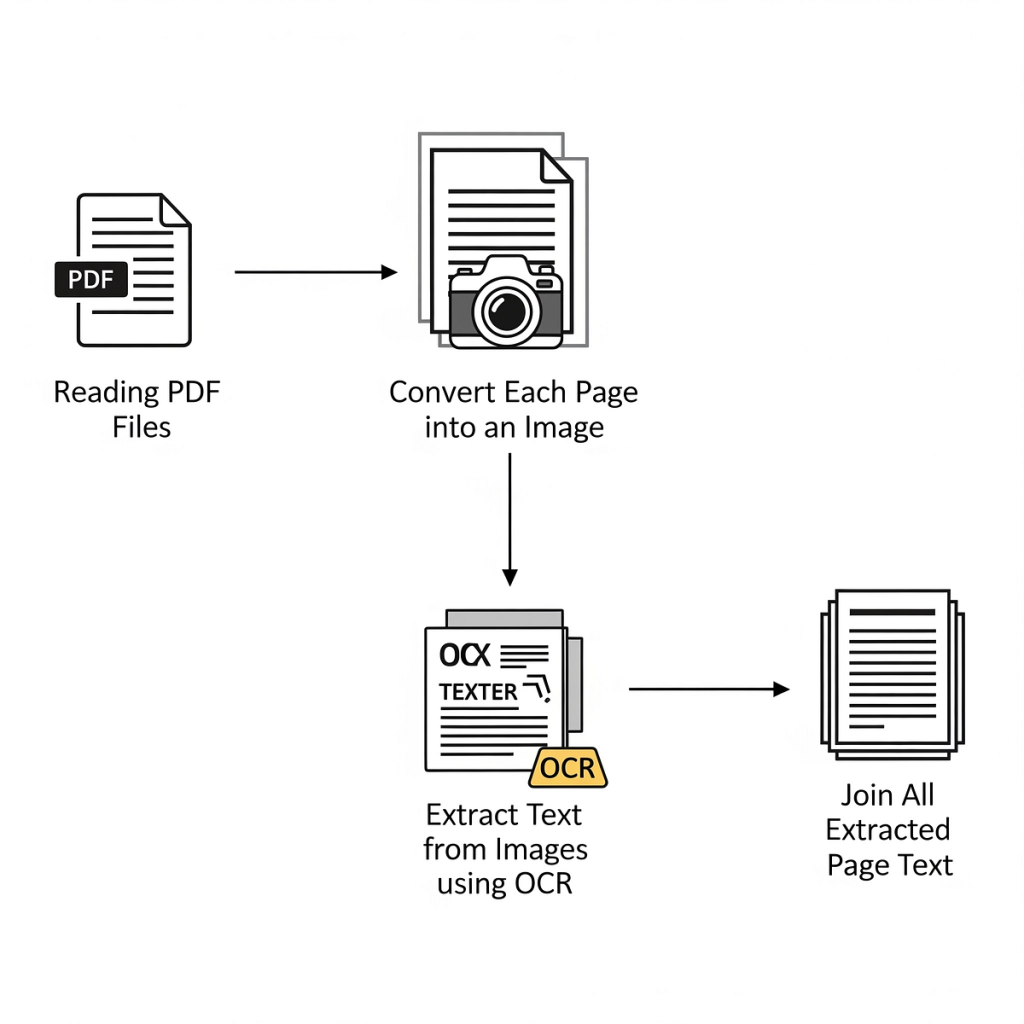 fix scanned pdf Tesseract OCR command line processing scanned PDF