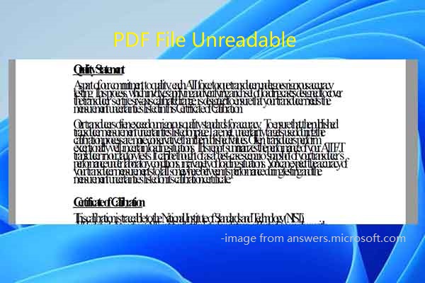 fix unreadable pdf online PDF file open in browser tab with garbled text vs same file in Google Docs showing properly