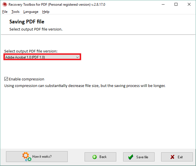 free corrupted pdf recovery PDFtk command line output showing successful repair