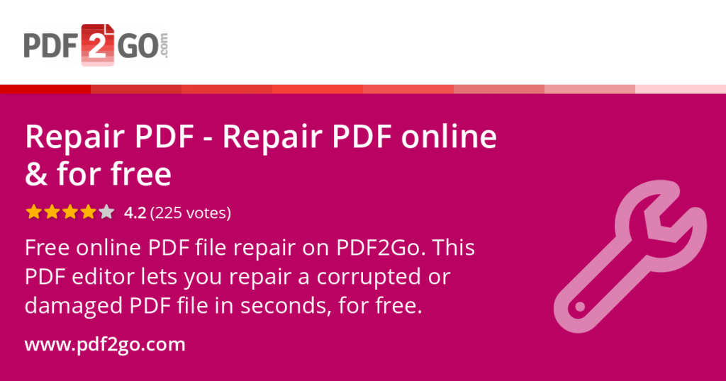 free online pdf repair Smallpdf repair PDF upload page with drag and drop