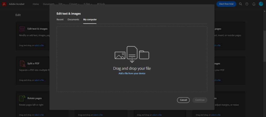 how to repair pdf in adobe Adobe Acrobat File Open dialog with PDF selected