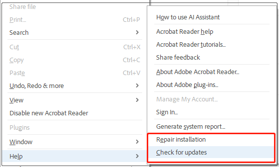 invalid pdf repair Invalid PDF error dialog box on Windows