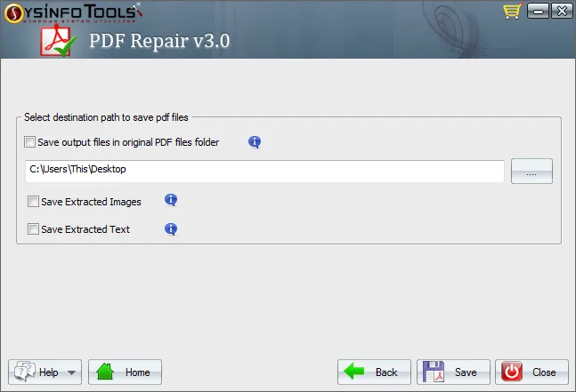 online pdf recovery service PDF repair options settings menu with repair mode selection
