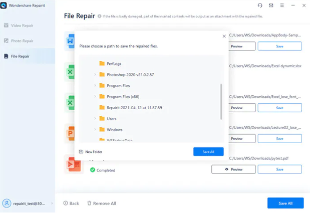 pdf file repair person uploading a PDF file to an online repair website