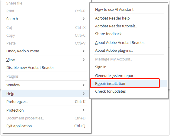 pdf file size zero repair adobe acrobat pro repair corrupted pdf dialog box