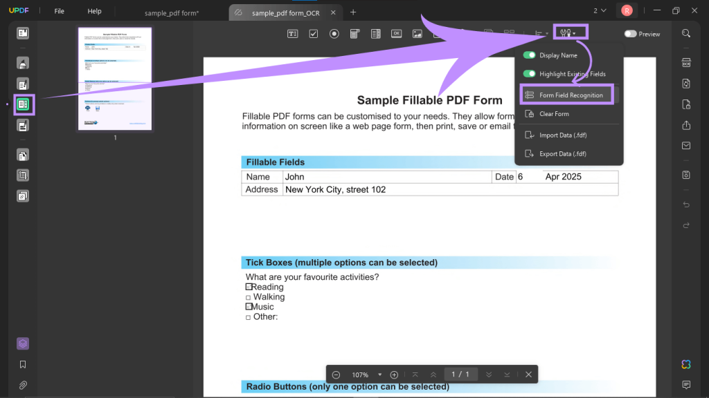 pdf form repair PDF form with missing fields in Adobe Acrobat Reader error message