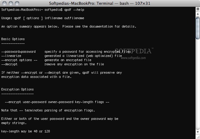 pdf integrity checker terminal window with qpdf -check command running