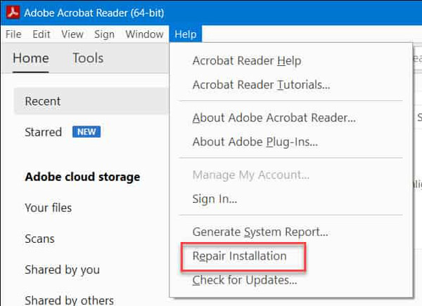 pdf not opening in adobe reader PDF repair website upload form screenshot