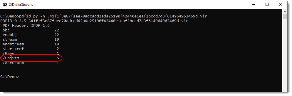 pdf object repair PDF file highlighted hex showing obj endobj stream keywords