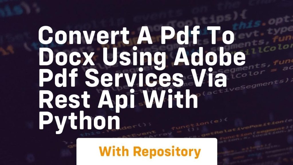 pdf recovery api Python code showing function to send PDF file to API endpoint