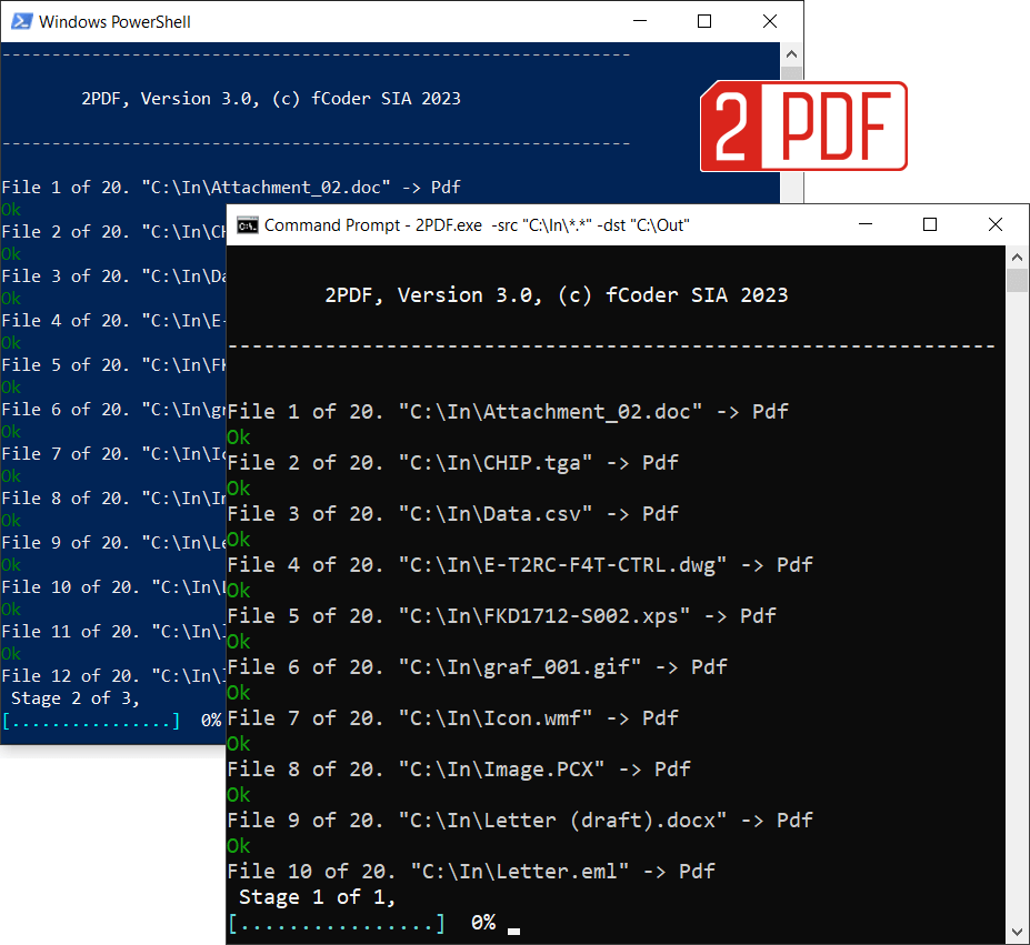 pdf repair command line folder with multiple PDF page files from qpdf split